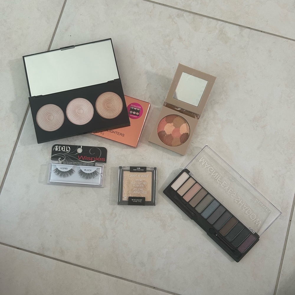 wet n wild, Revolution, Rimmel, etc.